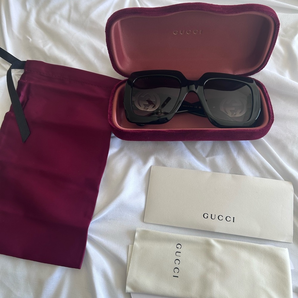 Gucci Black Sunglasses with Case